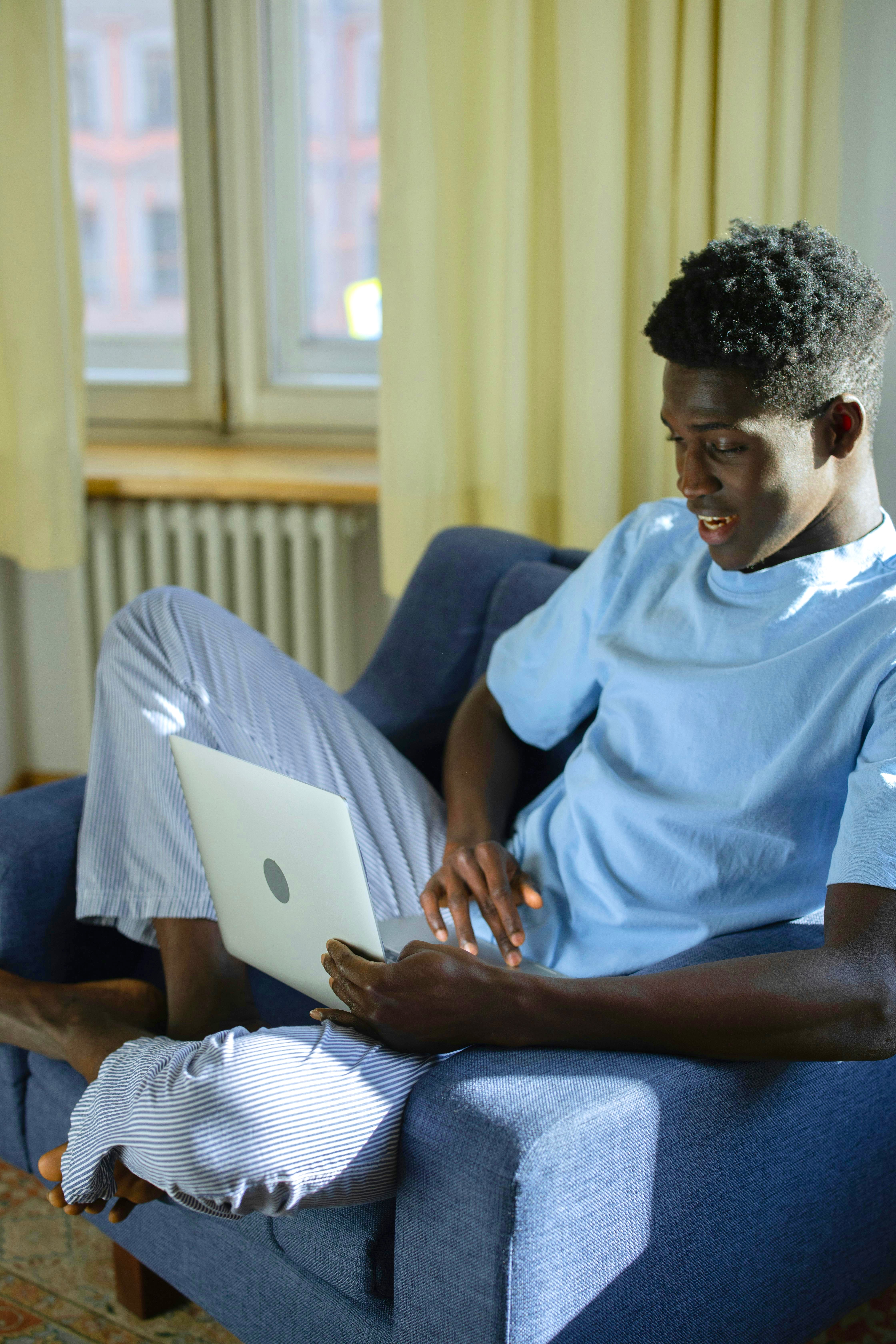 Young person in a natural, warm setting